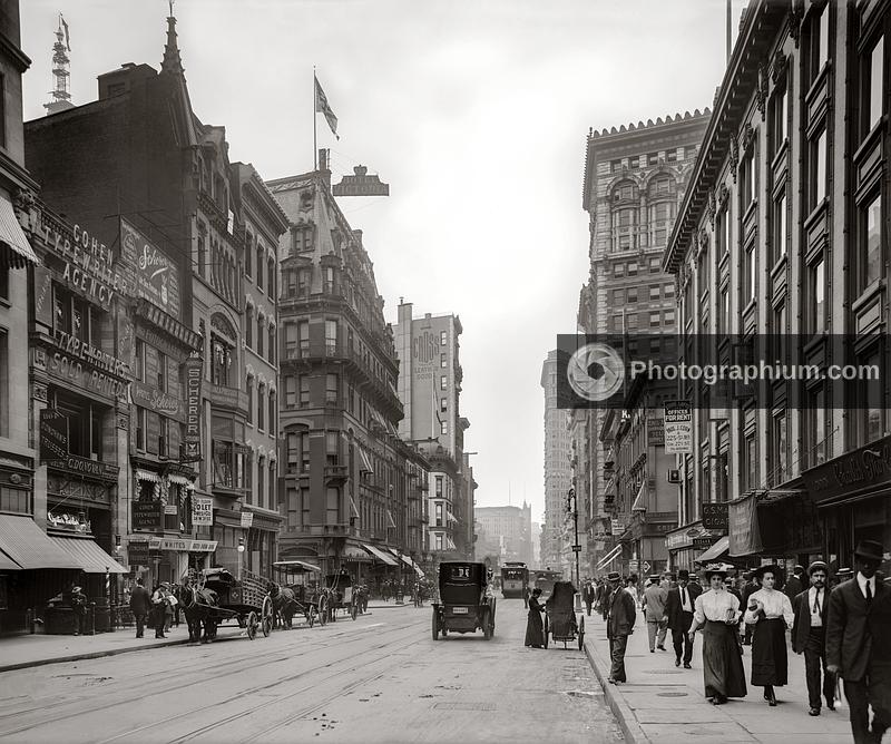 Broadway and Hotel Victoria, New York City, New York. United States. 1900-1910