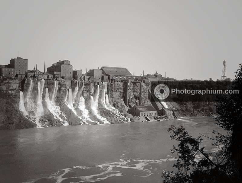 The Factories. Niagara River, New York. 1890-1899