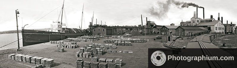 Lake Superior smelter and dock. Dollar Bay, Michigan. 1906