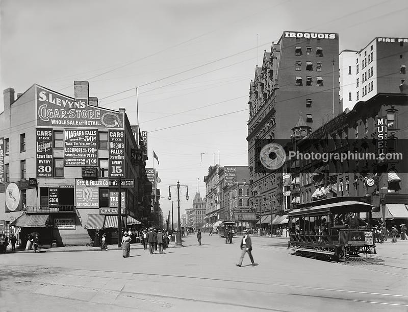 Main Street. Buffalo, New York State. 1900