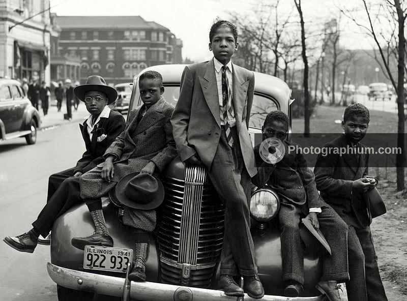 South Side boys on Easter morning. Chicago. 1941