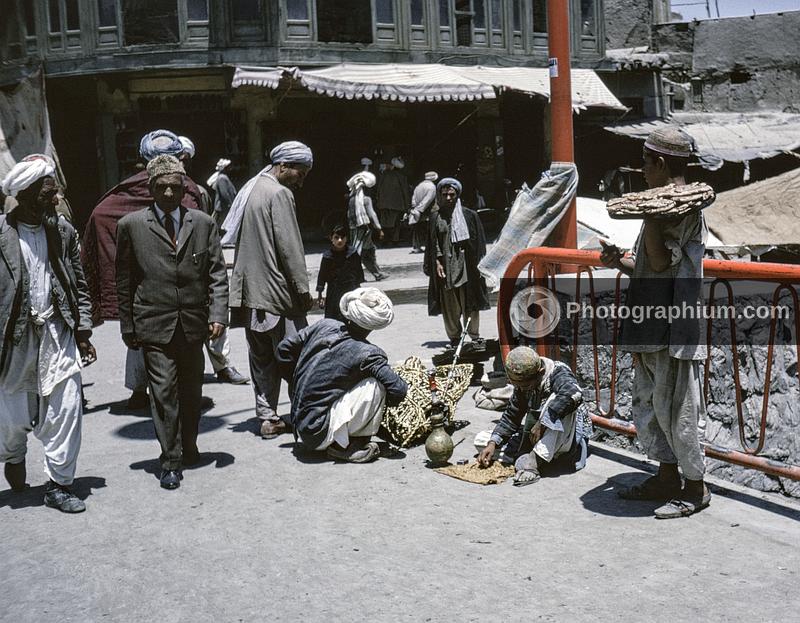 Busy Street Market. Kabul, Afghanistan. 1965