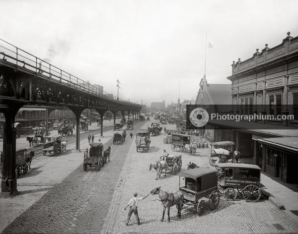 Delaware Avenue, foot of Market Street. Philadelphia, Pennsylvania. 1900-1910