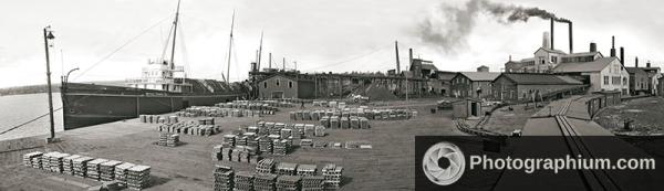 Lake Superior smelter and dock. Dollar Bay, Michigan. 1906