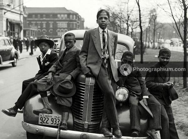 South Side boys on Easter morning. Chicago. 1941